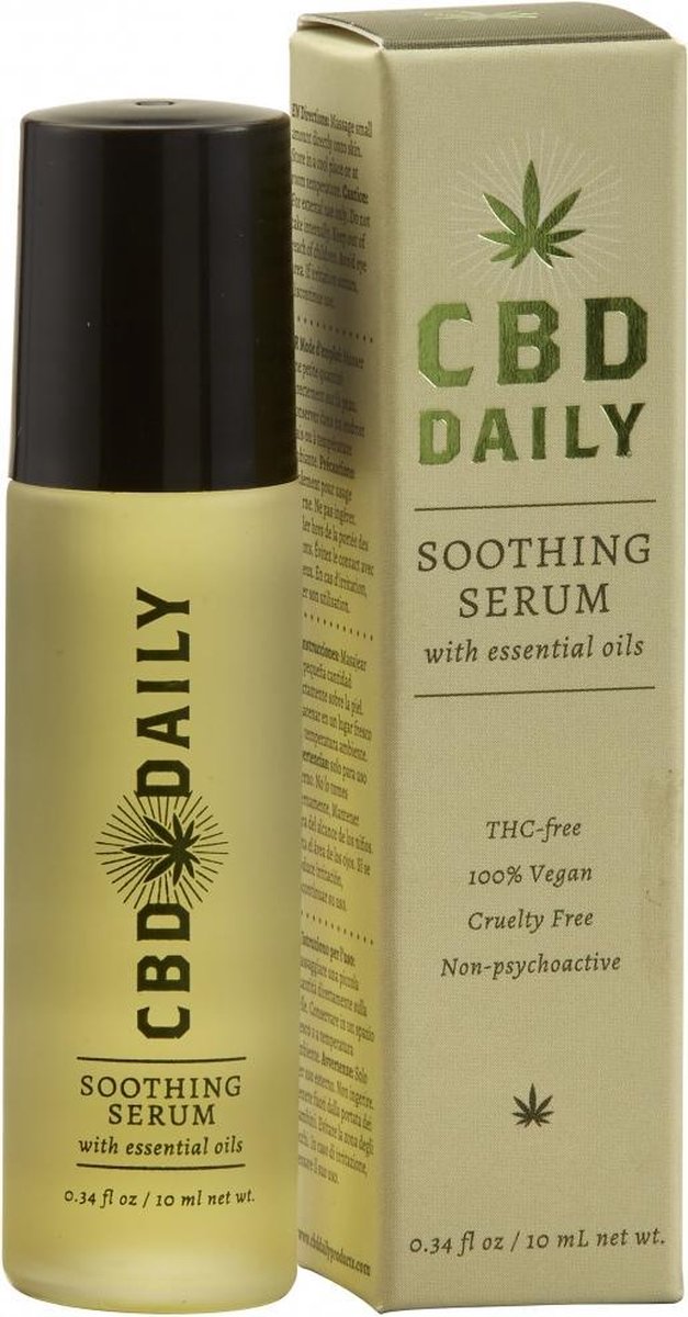 CBD Daily Soothing Serum Roller Ball - 0.34 oz / 10 ml - CBD products - Discreet verpakt en bezorgd