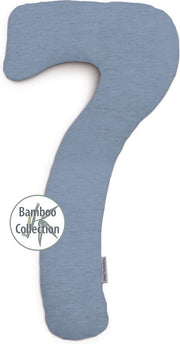 my7 Zijslaapkussen - Bamboo-Collection - Melange Blue-Grey 154