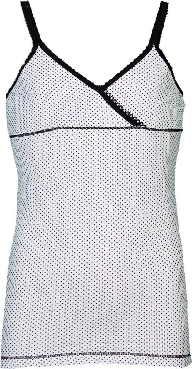 Claesen's Meisjes Onderhemd - Dots Black - Maat 92/98
