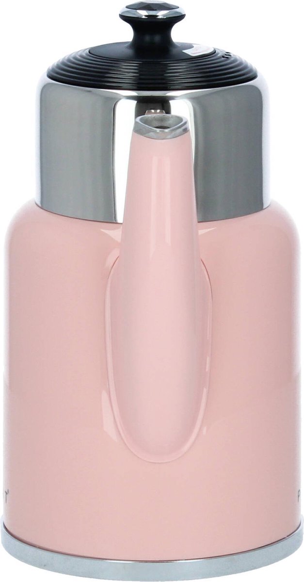 P L I N T | Roze |  Nieuwste model retro waterkoker met variabele temperatuurinstelling en geïntegreerde warmhoudkan | *** Nu met drie jaar garantie!