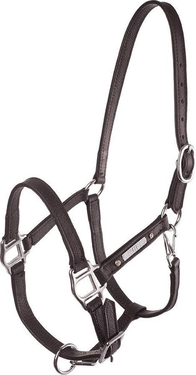 MHS Leren Halster Soft Mini Zwart