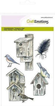 CraftEmotions clearstamps A6 - Vogelhuisjes Botanical Summer