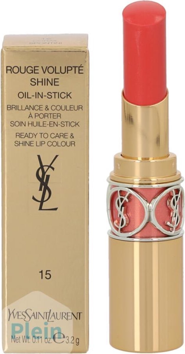 Yves Saint Laurent -  Rouge Volupte Shine - Corail Intuitive - Lippenstift