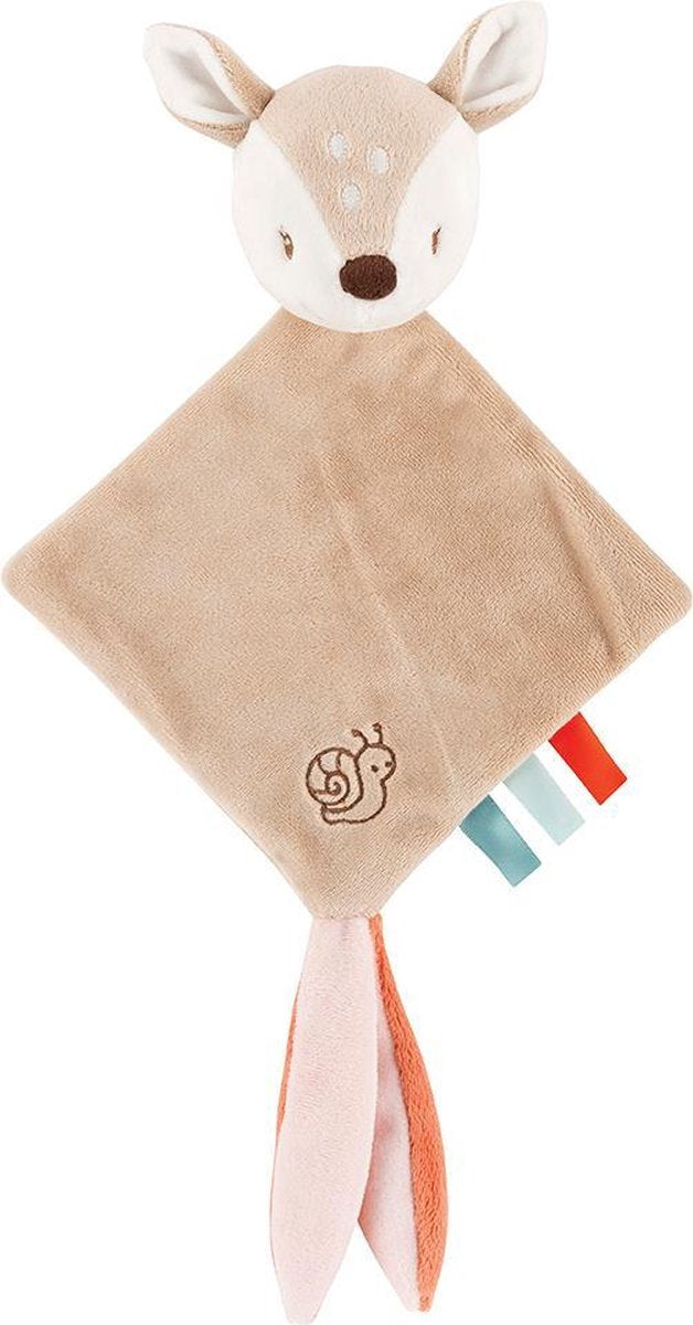 Nattou Hert Fanny - Knuffeldoekje - Doudou - 25 x 20 cm - Fopspeenbevestiging