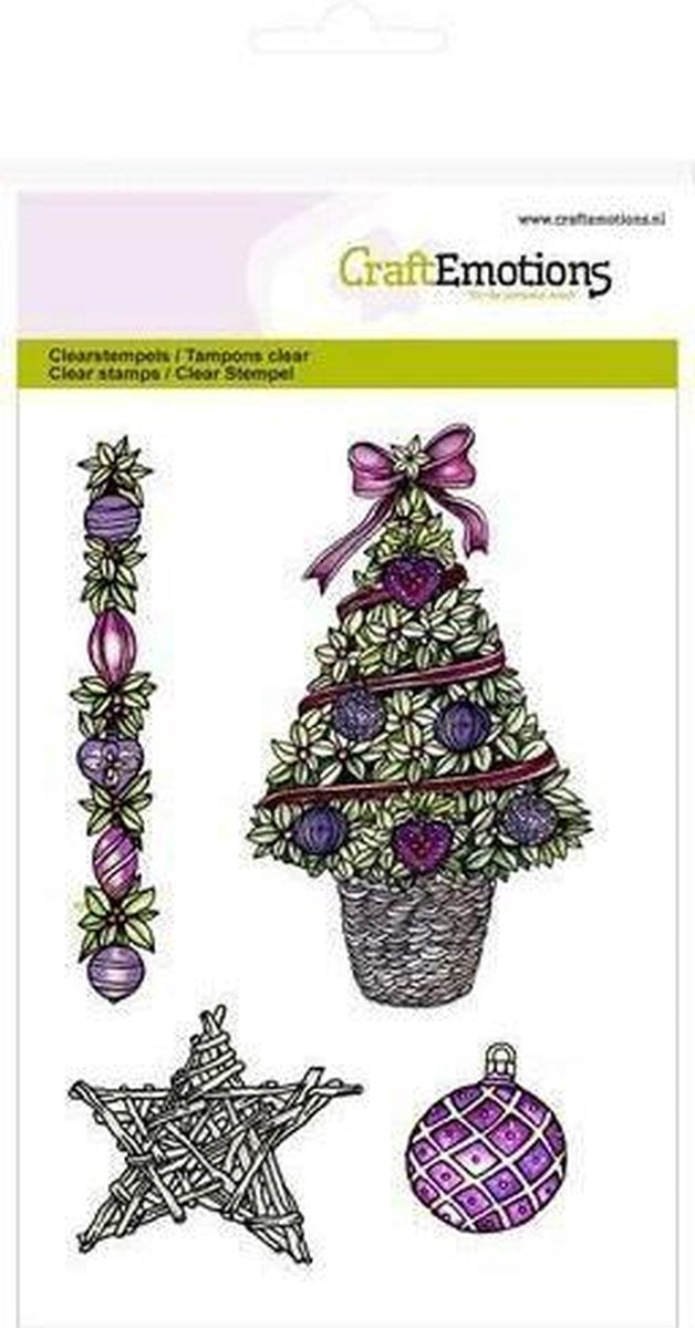 CraftEmotions clearstamps A6 - Kerstboom
