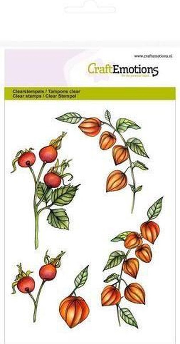 CraftEmotions clearstamps A6 -  lampionplant