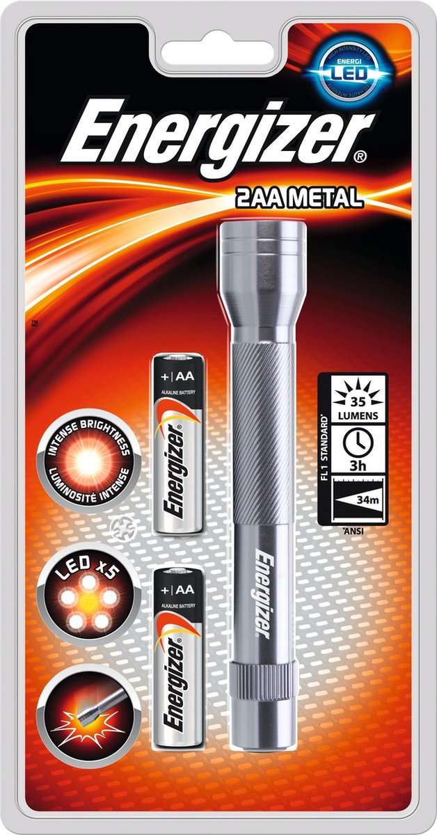 Energizer Zaklamp Value Metal LED - 2AA incl.