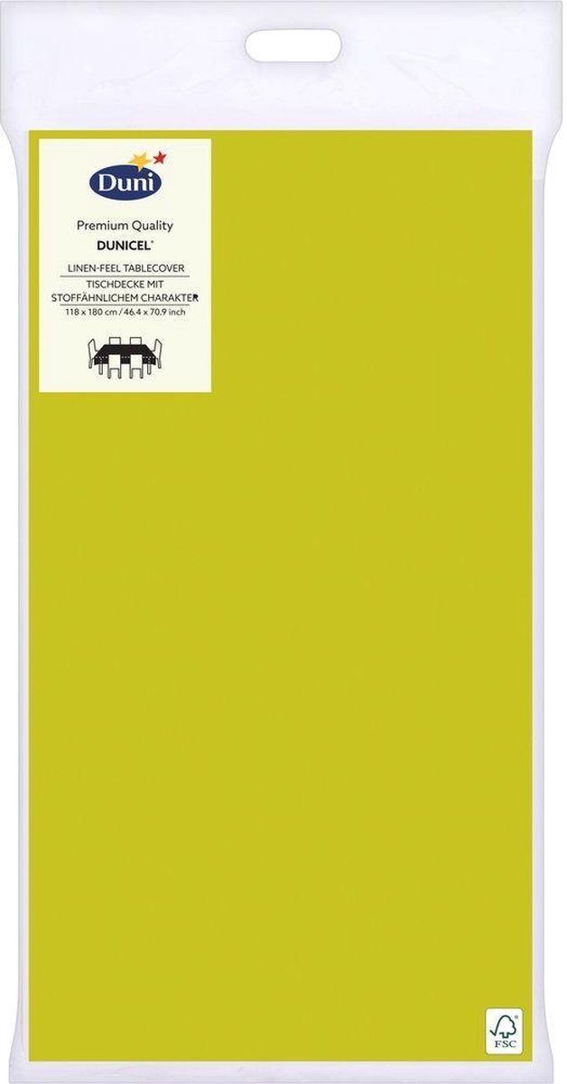 Duni Tafellaken 118 X 180 Cm Papier Groen