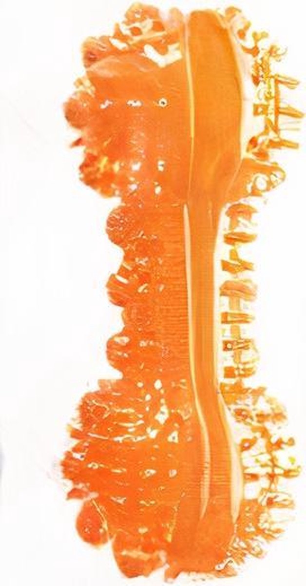 M-pets Kauw- En Gebitsspeelgoed Jupiter 15 Cm Oranje/transparant