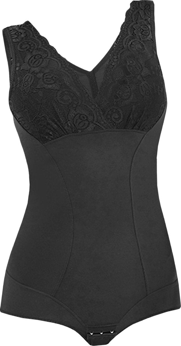 LYVION Shapewear met push up / Figuurcorrigerend ondergoed body / Met energiestenen / Correctie ondergoed buik / Zwart - Maat M