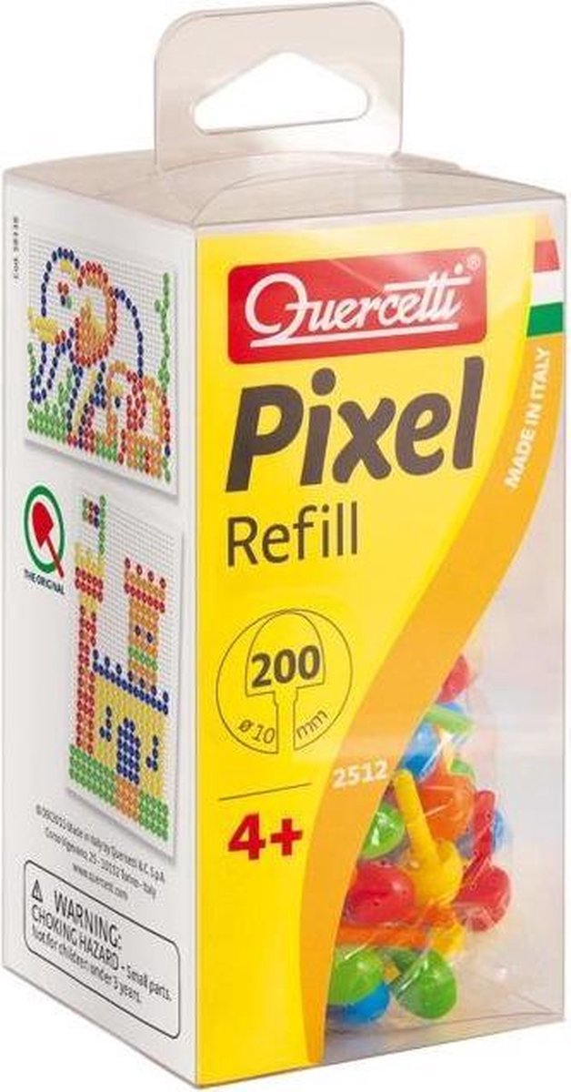 Quercetti Pixel Aanvuldoos 10 Mm 200-delig