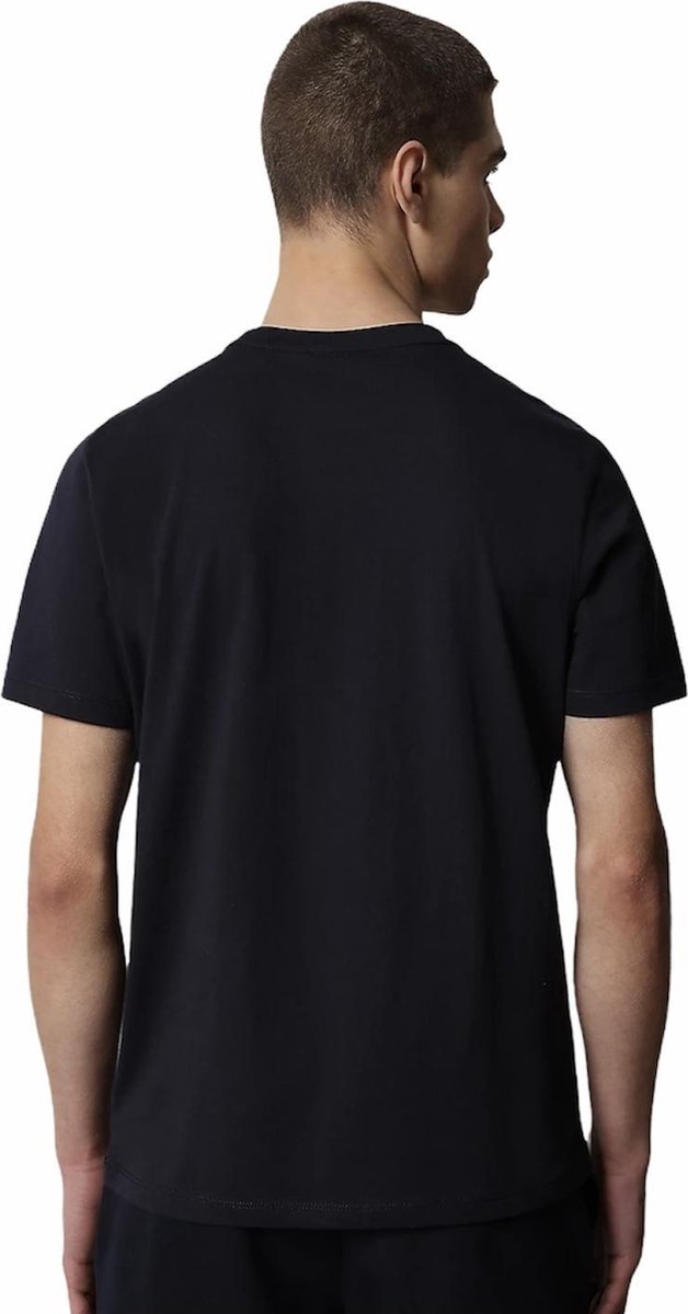 Napapijri sallar O-hals logo shirt blauw II - L