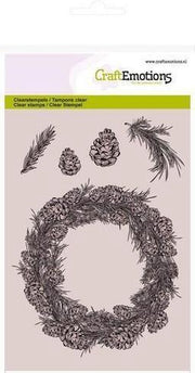 CraftEmotions clearstamps A6 - Krans den Winter Woods