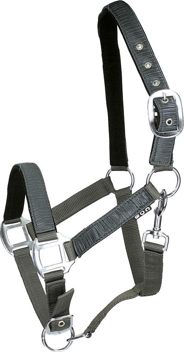 Horsegear Halster  Satin - Grey - cob