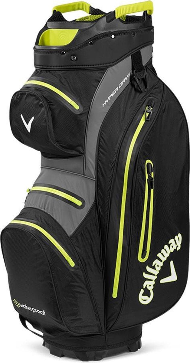 Callaway Hyper Dry 15 Cartbag - Zwart Geel