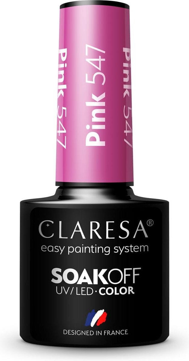 Claresa UV/LED Hybrid Gel Nagellak Roze #547 - 5ml.
