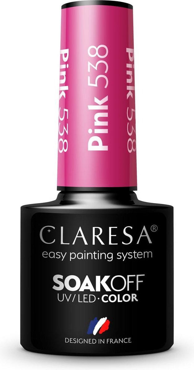 Claresa UV/LED Hybrid Gel Nagellak Roze #538 - 5ml.
