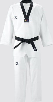 JCalicu Taekwondo-pak dan (dobok) JC-Club | WT | wit-zwart - Product Maat: 120
