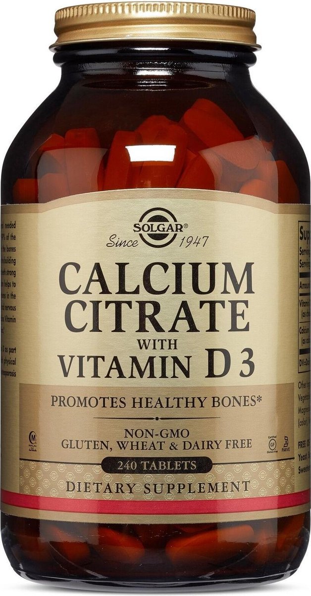 Solgar Vitamins - Calcium Citrate with Vitamin D-3