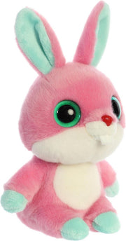 Pluche roze konijn knuffel van 20 cm - kinder speelgoed knuffels