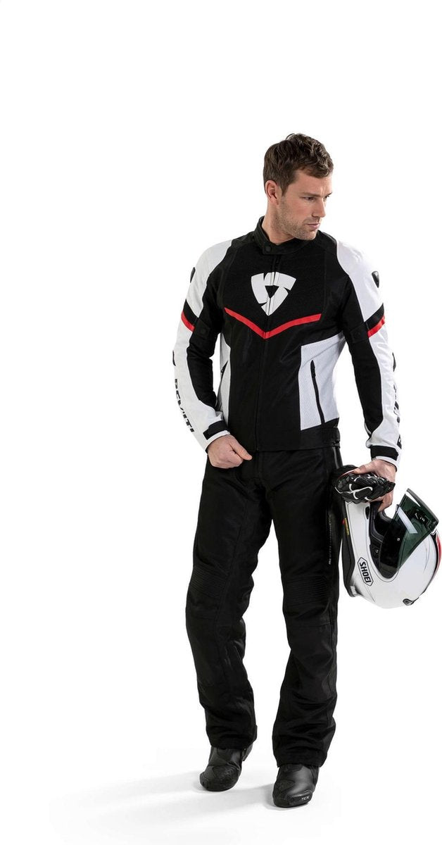 REV'IT! Arc Air Black Neon Yellow Textile Motorcycle Jacket  M
