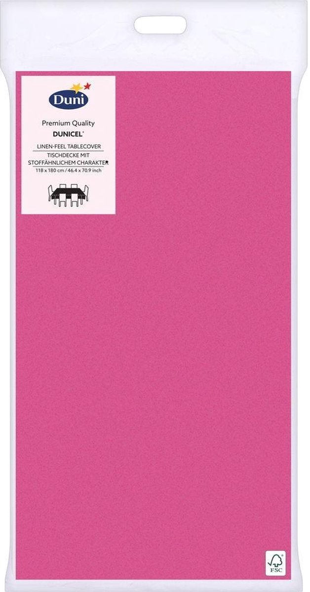 Duni Tafellaken 118 X 180 Cm Papier Fuchsia
