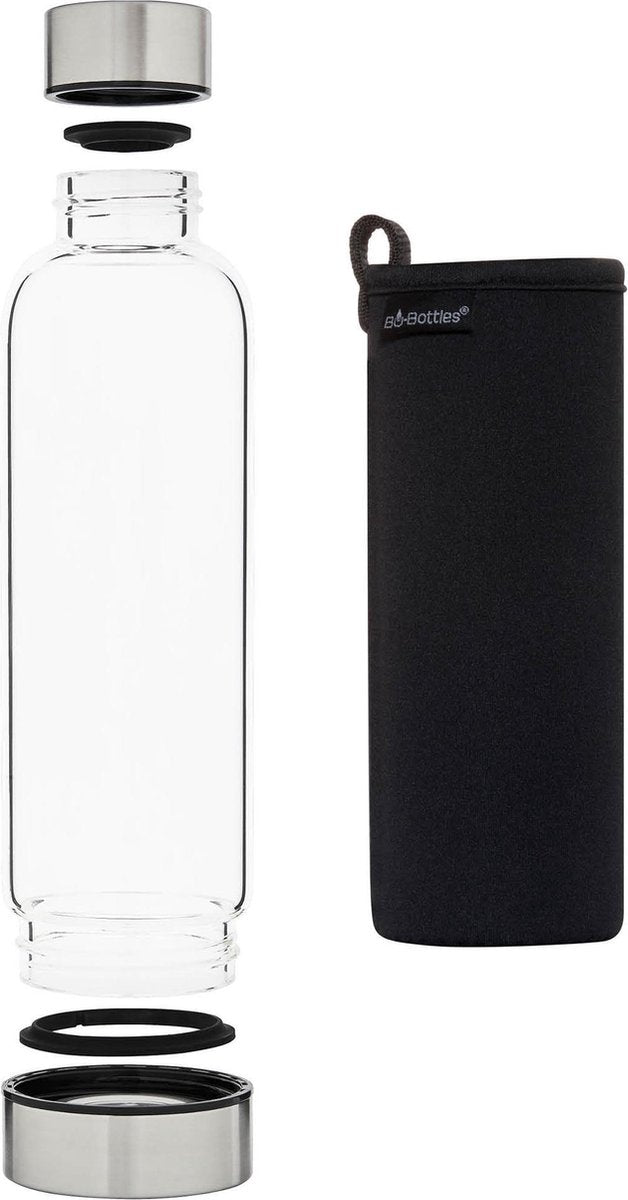 Bo-Bottle 500S (500 ml) met zwarte jacket