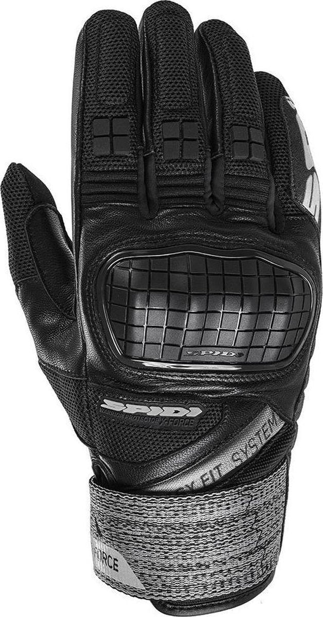 Spidi X-Force Black Motorcycle Gloves L