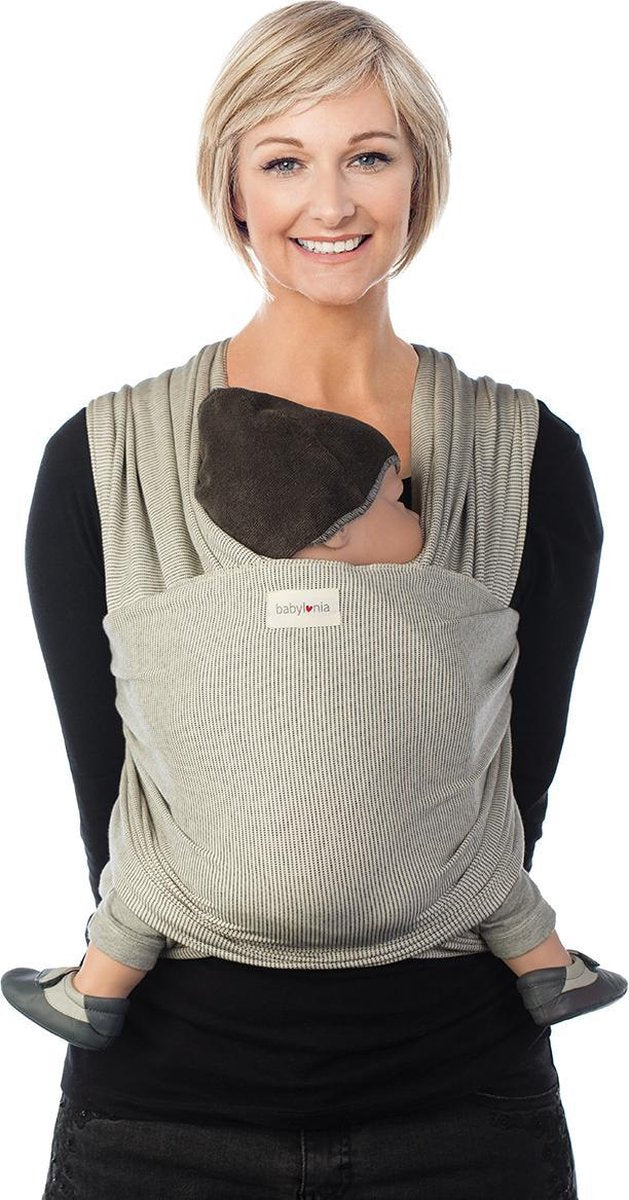 Babylonia TRICOT SLEN DESIGN Draagdoek Baby - 500 cm - White Stipple