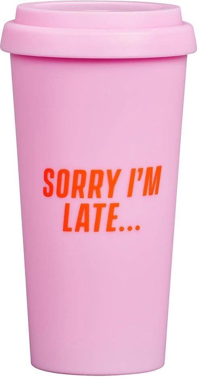 Yes Studio Reismok Sorry I'm Late 450 Ml Roze/rood