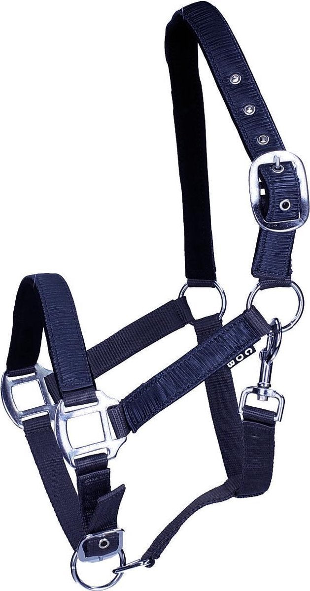 Horsegear Halster  Satin - Dark Blue - full