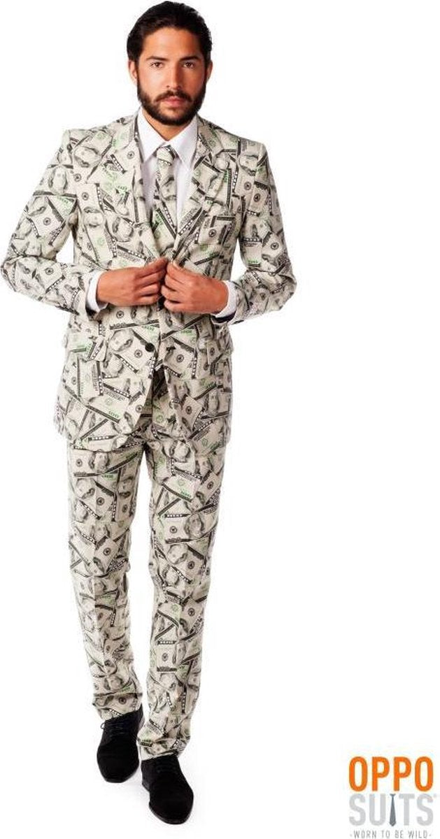 OppoSuits Cashanova - Mannen Kostuum - Gekleurd - Carnaval - Maat 54