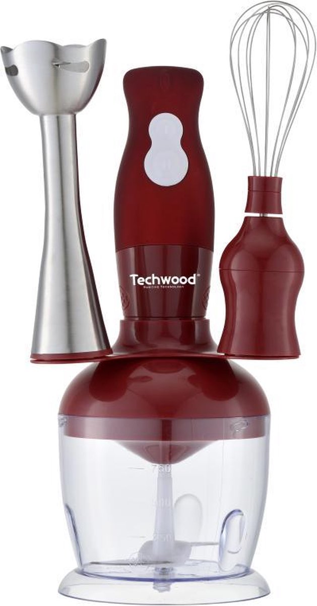 TECHWOOD STAAFMIXERSET 3-IN-1