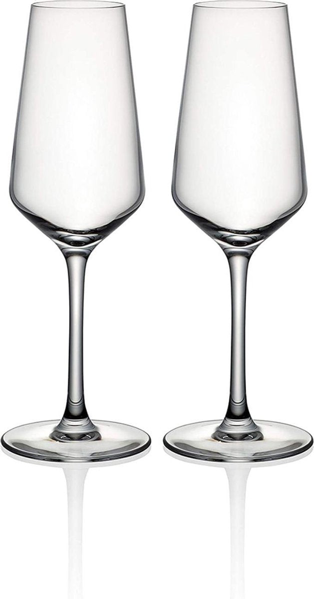 Cristal D'Arques Champagneglazen | Model Grand Chateau | Set van 2 glazen | Kristalglas/Cristallin | 23 cl