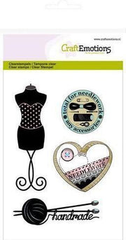 CraftEmotions clearstamps A6 - couture paspop