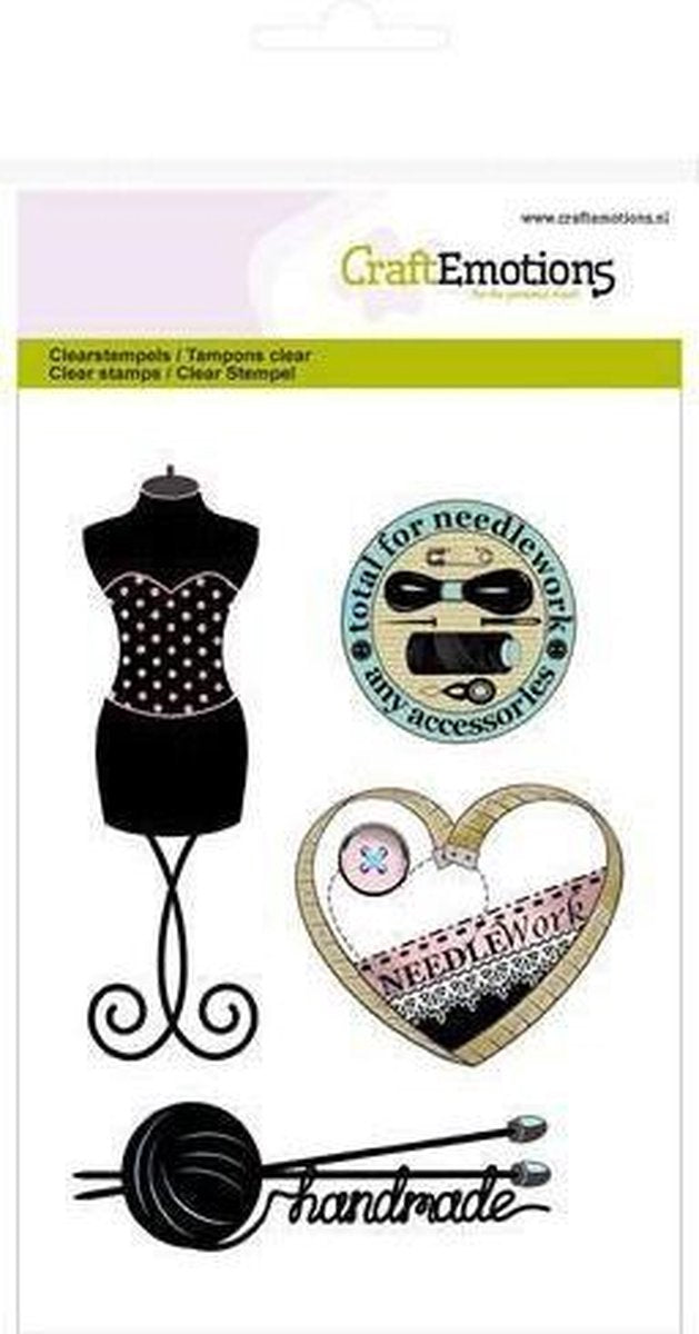 CraftEmotions clearstamps A6 - couture paspop