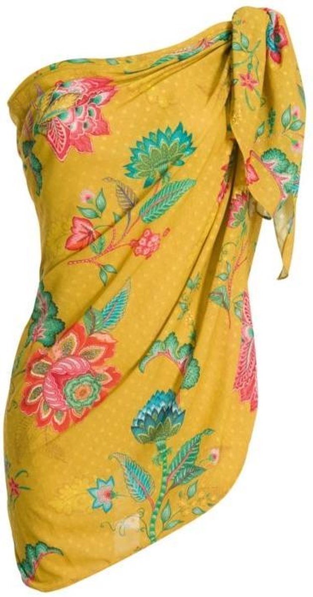 Sarong | PiP Studio | 100 x 180cm | Pareo | Saunadoek | Wikkeldoek| Sjaal | Omslagdoek | Geel
