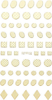 Nail art professional stickers 3D - Goud - DP-2012 - DM-Products