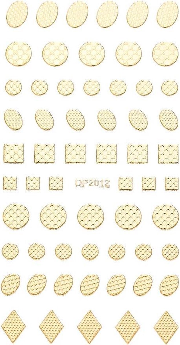 Nail art professional stickers 3D - Goud - DP-2012 - DM-Products