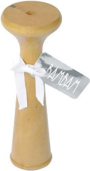 Bambam Luistertoeter Doptone Hout 17 Cm Blank