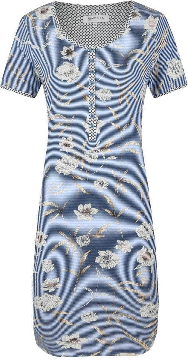 Ringella - Bloomy - Nachtkleed - 0211025 – Blue - 40