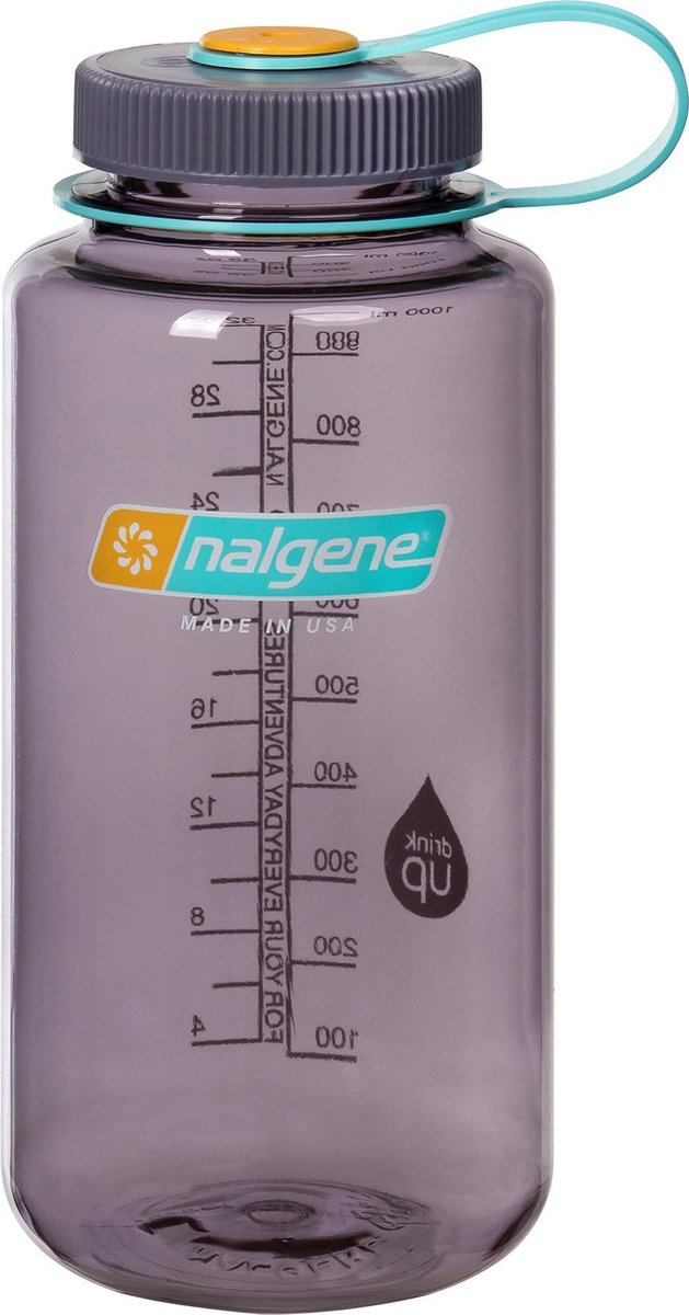 Nalgene Wide Mouth Bottle - drinkfles - 1.0 liter - BPA free - Aubergine