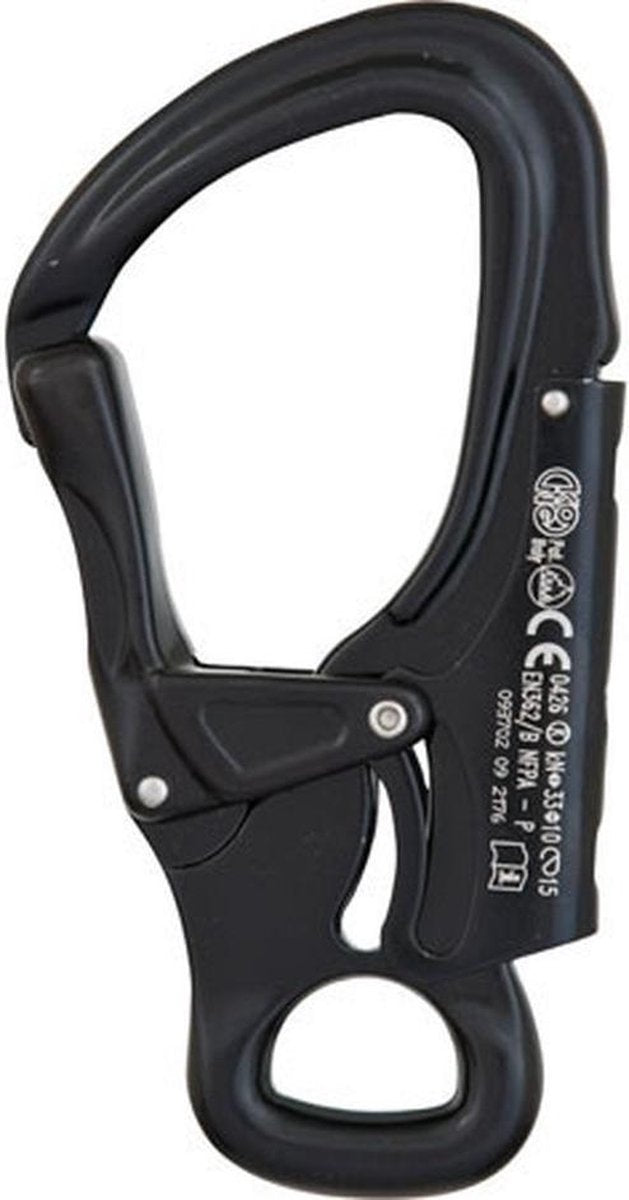 Kong Tango Zwart ideale karabiner voor klettersteigen
