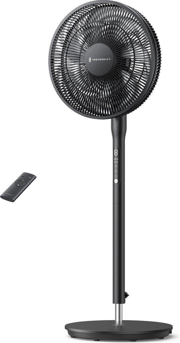 Ventilator-Super  stille ventilator- oscillerende staande ventilator - Extreem Stil -30m³/m -9 Snelheden -ventilator met afstandsbediening