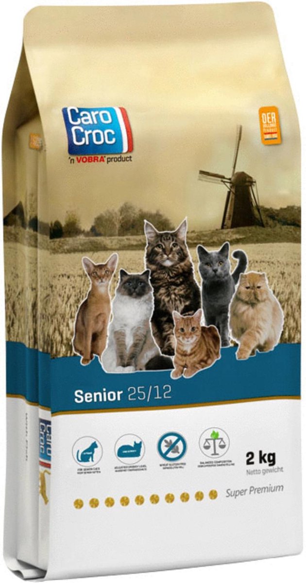 Carocroc Senior - Lam/Rijst - Kattenvoer - 2 kg