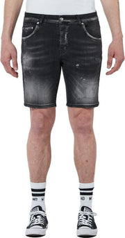 My Brand - Denim Black Distressed Short - Zwart - Maat: 36
