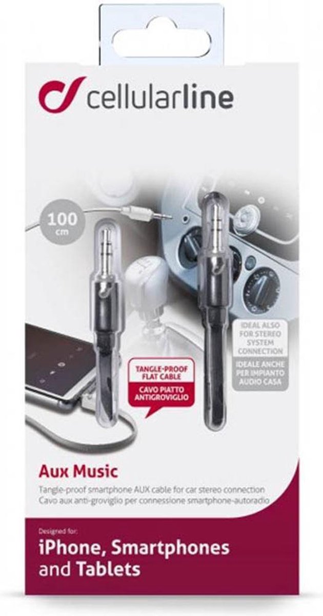 Cellular Line Aansluitkabel AUXMUSICK 3.5 S(M)-(M) 1