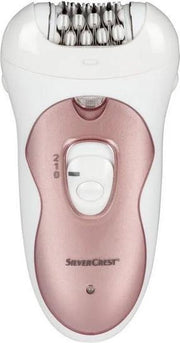 Silvercrest® - Epileerapparaat dames - Gezicht - 32 rvs-pincetparen - Massagerol - 2 snelheidsstanden - Roze