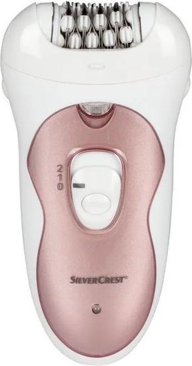 Silvercrest® - Epileerapparaat dames - Gezicht - 32 rvs-pincetparen - Massagerol - 2 snelheidsstanden - Roze
