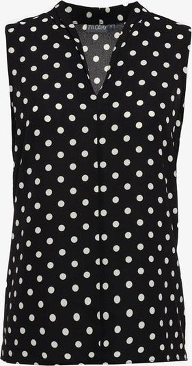 TwoDay dames singlet met stippen - Zwart - Maat L
